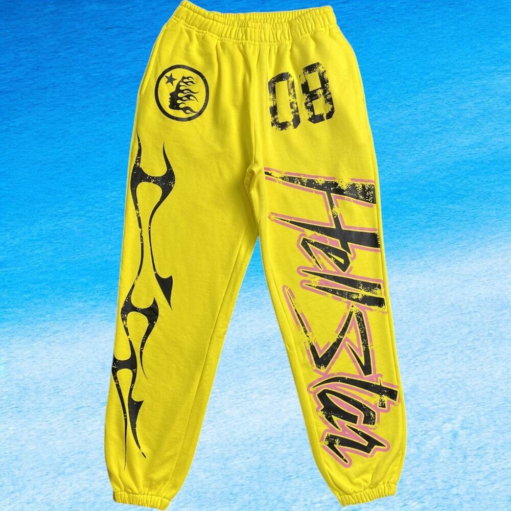 Hellstar Yellow Casual Sweatpants